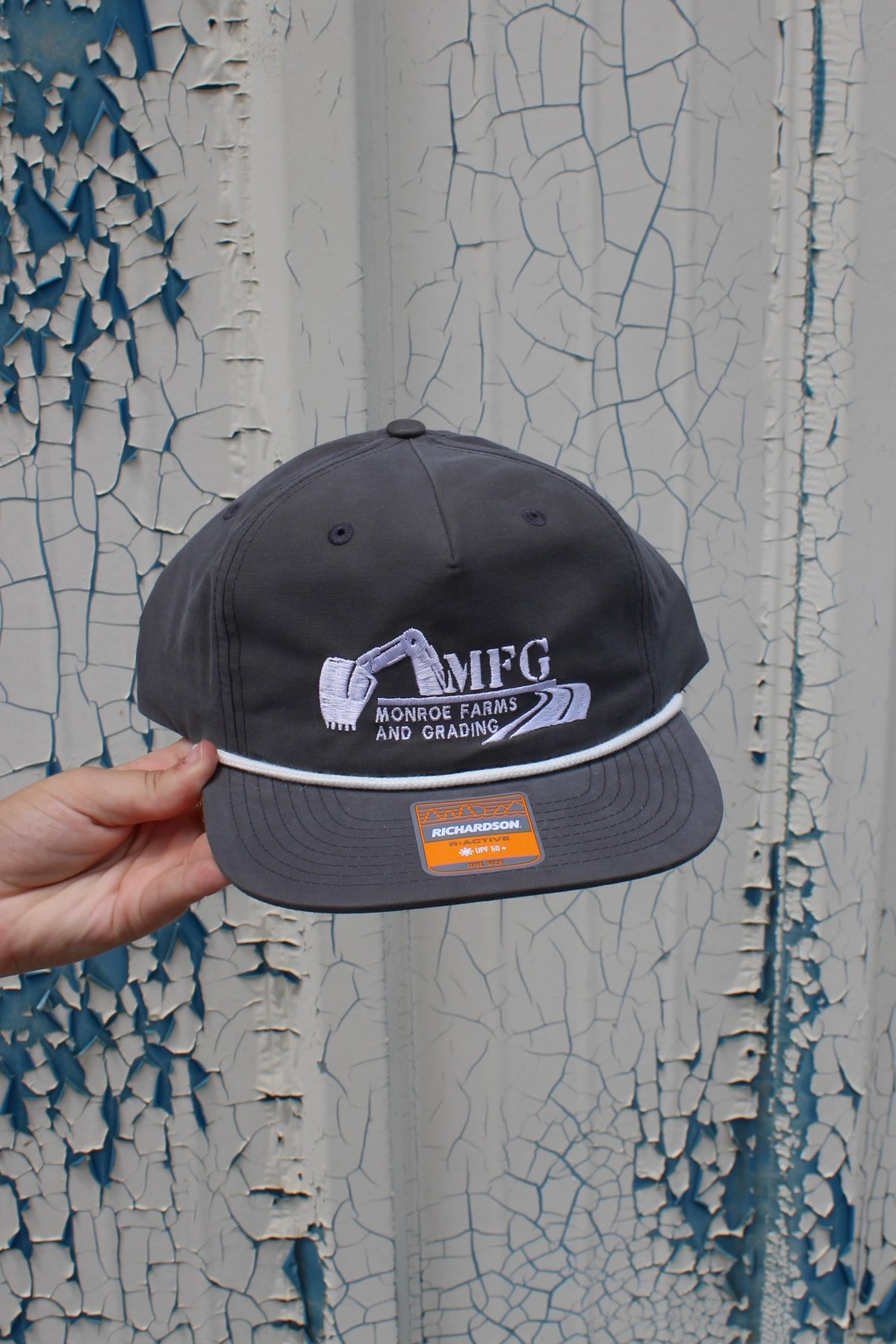 GRAY ROPE HAT