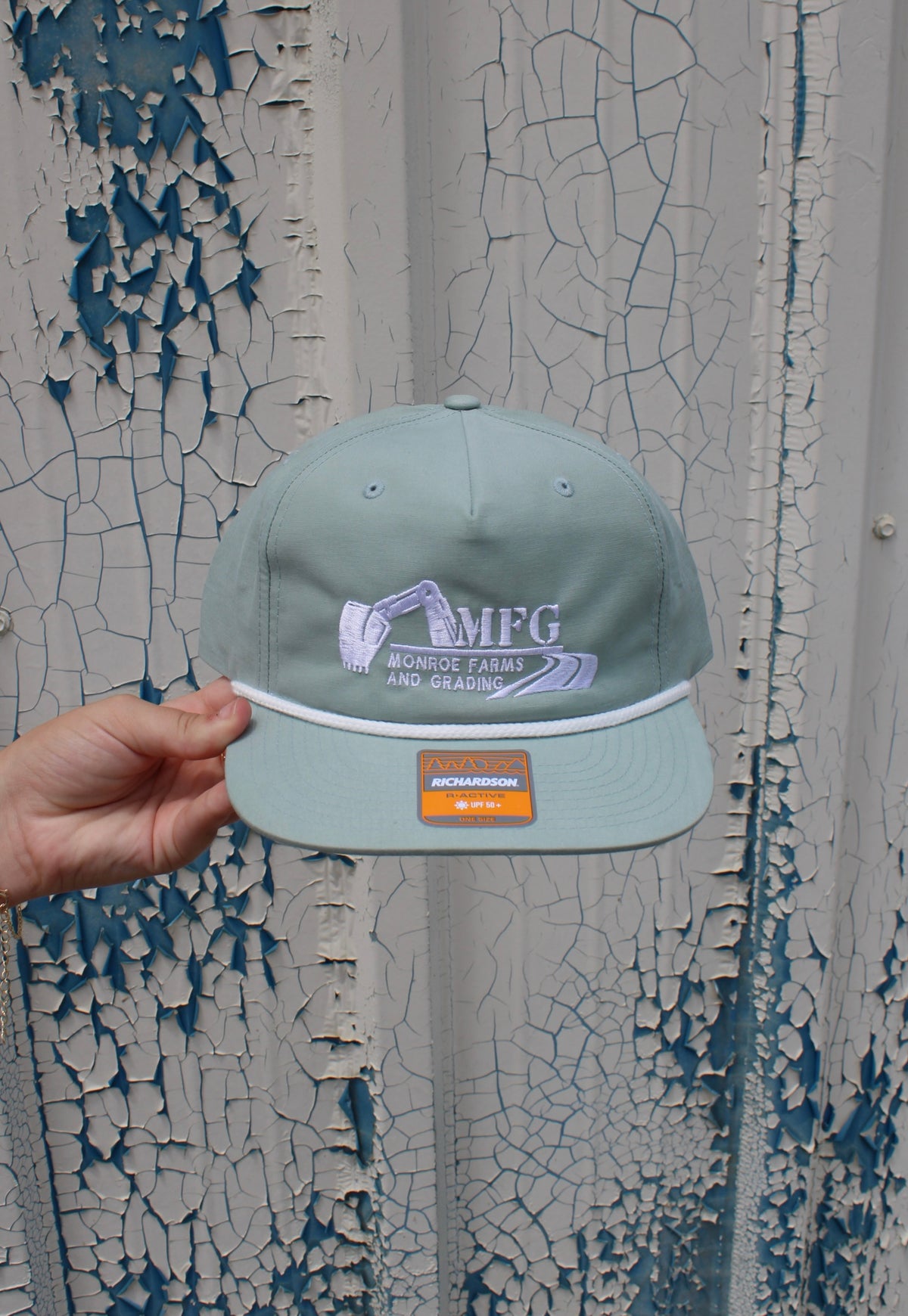 SAGE GREEN ROPE HAT